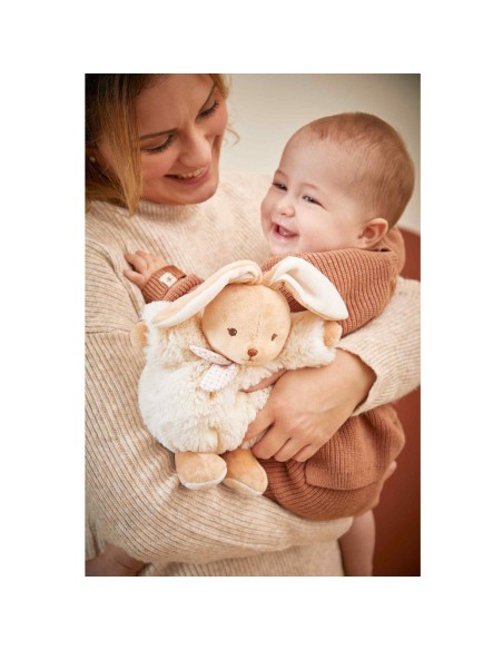 Lapin en peluche Patapouf crème pour bébé, 17 cm - Peluche lapin - Kaloo