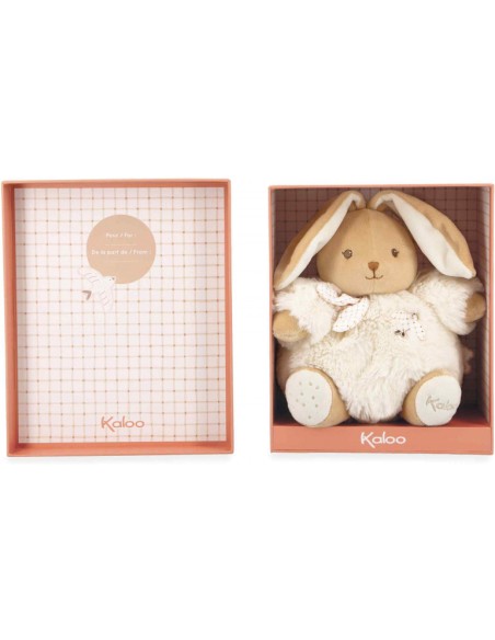 Lapin en peluche Patapouf crème pour bébé, 17 cm - Peluche lapin - Kaloo