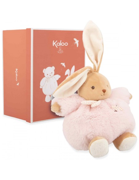 Lapin en peluche Patapouf rose pour bébé, 25 cm - Peluche lapin - Kaloo