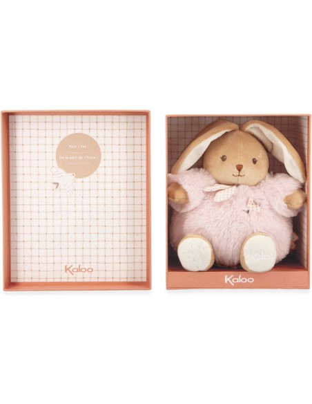 Lapin en peluche Patapouf rose pour bébé, 17 cm - Peluche lapin - Kaloo