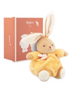 Lapin en peluche Patapouf jaune pour bébé, 17 cm - Peluche lapin - Kaloo