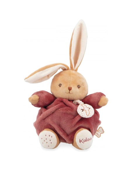 Peluche musicale lapin pour bébé, naissance - Patapouf bordeaux - Kaloo