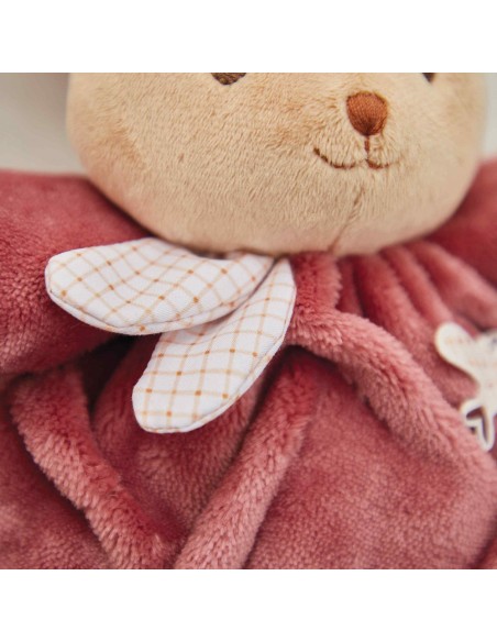 Lapin en peluche Patapouf bordeaux pour bébé, 17 cm - Peluche - Kaloo