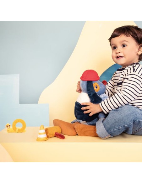 Peluche d'activités Jules bricoleur surprise - Lilliputiens