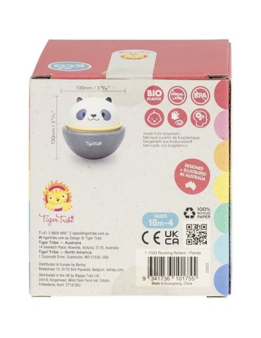 Culbuto et animal à roulettes panda - Tiger Tribe