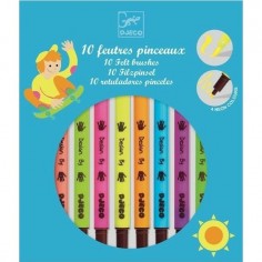 Pochette de 10 Feutres Djeco - Couleurs Pop 2