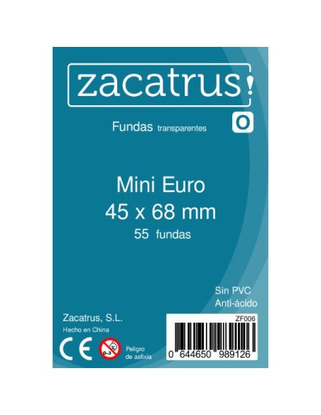 Protège-cartes Zacatrus Mini Euro - 45 x 68 mm - Zacatrus - Accessoires - Gigamic