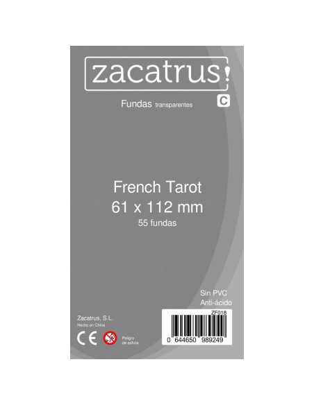 Protège-cartes Zacatrus French Tarot - 61x112mm - Zacatrus - Accessoires - Gigamic