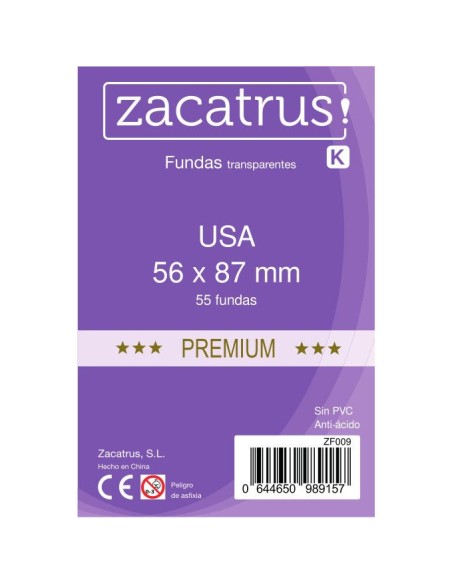 Protège-cartes Zacatrus Usa Premium - 56 mm X 87 mm - Zacatrus - Accessoires - Gigamic