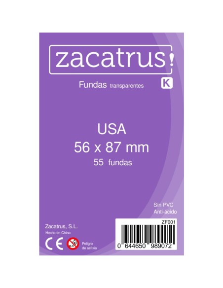 Protège-cartes Zacatrus Usa - 56 mm X 87 mm - Zacatrus - Accessoires - Gigamic