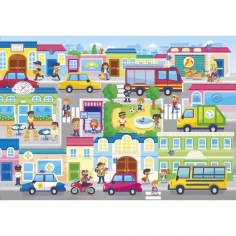 Puzzle 104 pièces - En ville - 48 X 33 cm - Clementoni 2