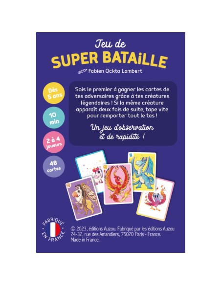 Jeu de Super Bataille - Jeux enfants - Auzou