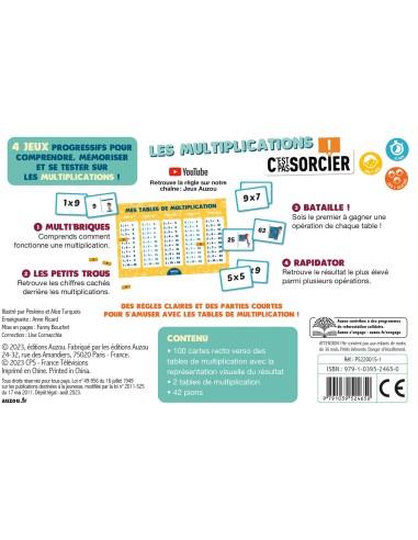 Les multiplications : C'est pas sorcier ! - Auzou