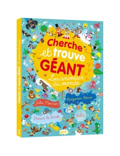 Livre Cherche et Trouve Géant : Les animaux du Monde - Auzou