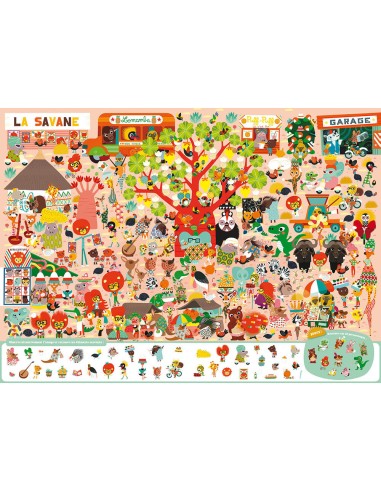 Livre Cherche et Trouve Géant : Les animaux du Monde - Auzou