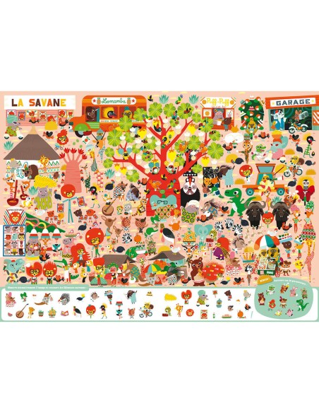 Livre Cherche et Trouve Géant : Les animaux du Monde - Auzou