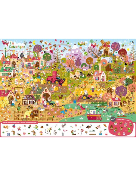 Livre Cherche et Trouve Géant : Les animaux du Monde - Auzou