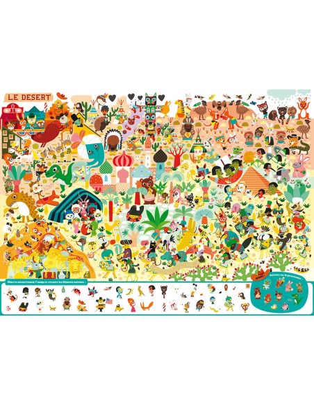 Livre Cherche et Trouve Géant : Les animaux du Monde - Auzou