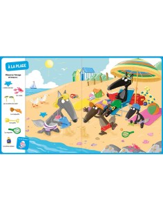 P'tit loup cherche et trouve - vive les vacances ! - Auzou 2