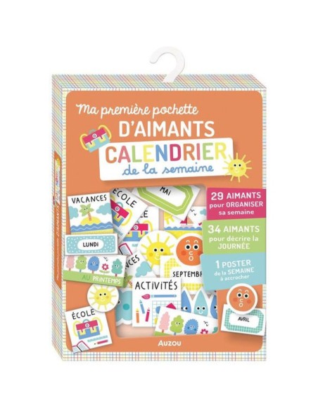 Ma pochette d'aimants - Calendrier de la semaine - Auzou