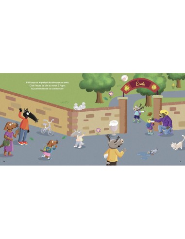 Mon cahier d'autocollants p'tit loup - Vive l'école - Auzou