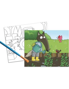 Ma pochette d'artiste - Ma peinture magique avec p'tit loup - A la ferme - Auzou 2