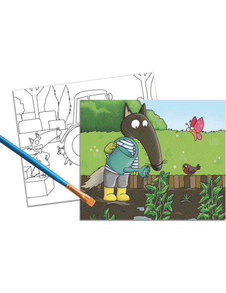 Ma pochette d'artiste - Ma peinture magique avec p'tit loup - A la ferme - Auzou