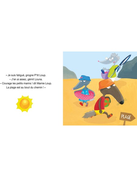 AU08651 - P'Tit Loup Va À La Plage - Auzou