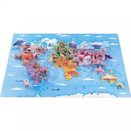 Puzzle Educatif- Les Curiosites Du Monde - 350 Pcs