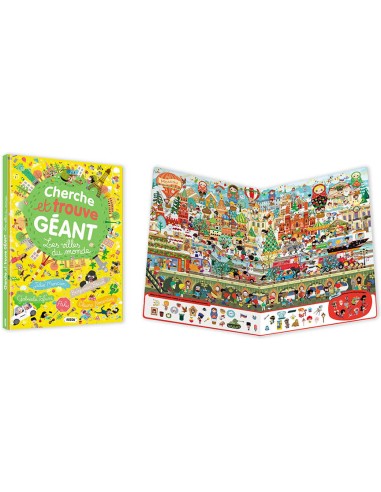 Cherche et trouve géant - Les villes du monde - Auzou