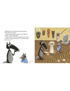 Livre album : le loup qui enquêtait au musée - Editions Auzou 2