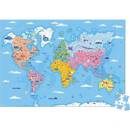 Puzzle Educatif- Les Curiosites Du Monde - 350 Pcs