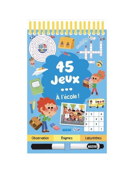 45 jeux - À l'école ! - Auzou