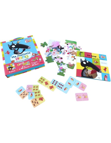 Ma mallette loup au pays des contes - Auzou