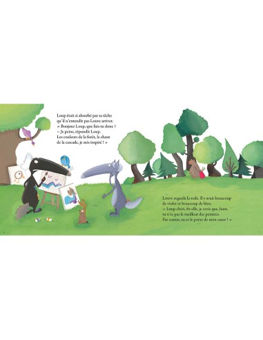 Le loup qui voulait etre un artiste - Auzou