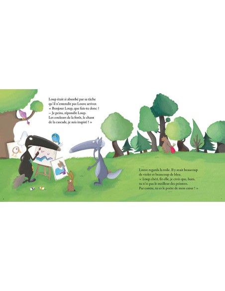 Le loup qui voulait etre un artiste - Auzou