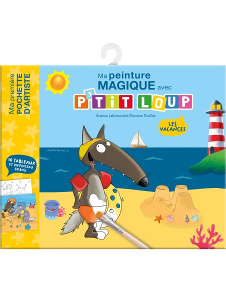 P'tit loup - pochette de peintures magiques - Auzou