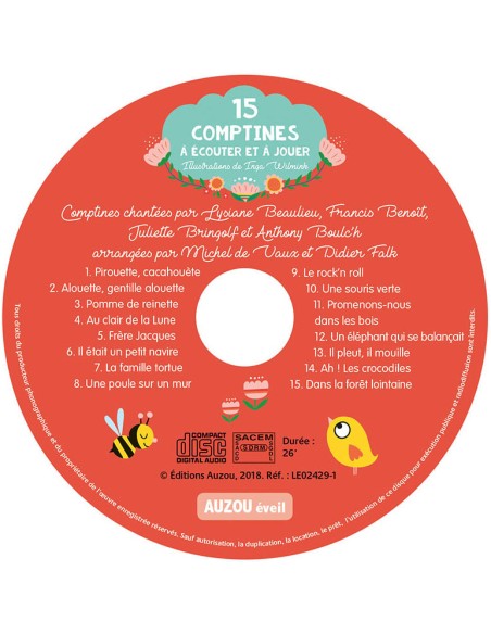 Mon coffret d'éveil musical mes comptines à écouter et à jouer avec un xylophone - Auzou