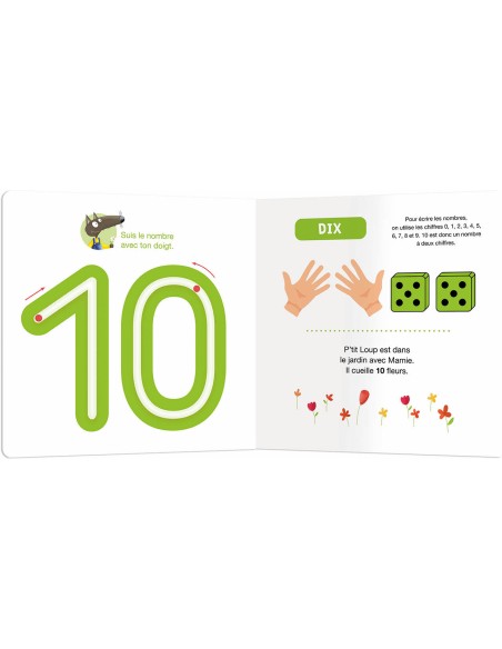 J'apprends avec p'tit loup - Les chiffres - Auzou