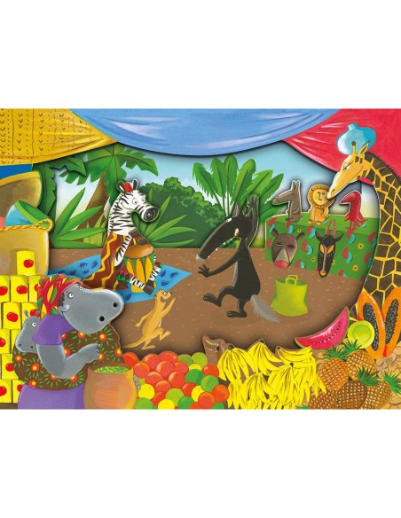 Papiers découpés - Les voyages secrets de loup - Auzou