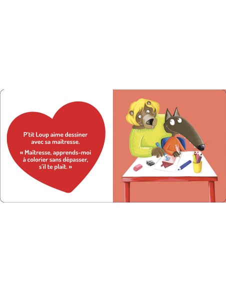 P'tit loup aime sa maîtresse - Auzou