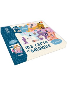 Ma carte de belgique à animer - Auzou