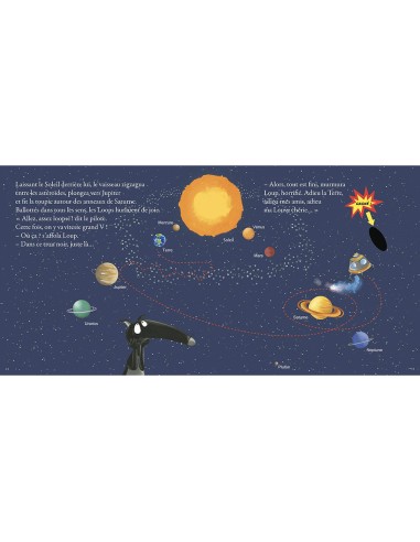 Livre Le loup qui avait la tête dans les étoiles - Auzou