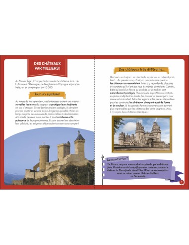 À la découverte des châteaux forts - Auzou