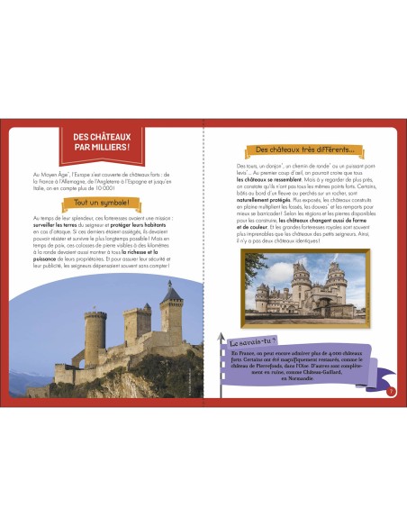 À la découverte des châteaux forts - Auzou