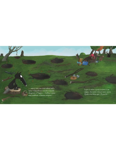 U Lupu chi tinia cari l'arburi - Auzou