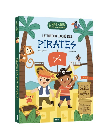 Livre-jeux des petits aventuriers - Le trésor caché des pirates - Auzou