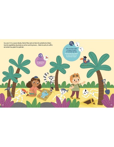 Livre-jeux des petits aventuriers - Le trésor caché des pirates - Auzou