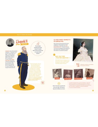 Les rois et reines des belges - Auzou