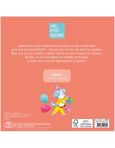 Lison la licorne - Un anniversaire du tonnerre - Auzou